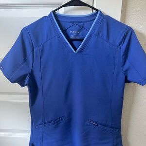 3 Jaanuu Galaxy Blue Scrub Tops